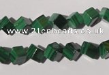 CMN247 15.5 inches 8*8mm cube natural malachite beads wholesale