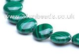 CMN25 A grade 4*8mm coin shape natural malachite beads Wholesale