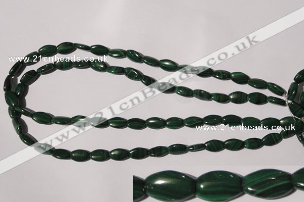 CMN265 15.5 inches 8*12mm flat drum natural malachite beads wholesale