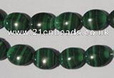 CMN271 15.5 inches 10*12mm oval natural malachite beads wholesale