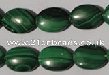 CMN273 15.5 inches 12*16mm oval natural malachite beads wholesale