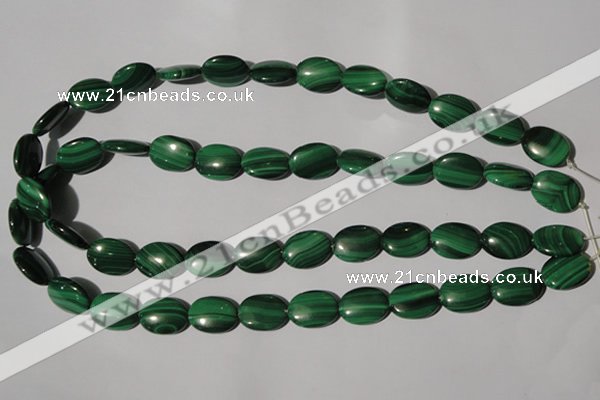 CMN273 15.5 inches 12*16mm oval natural malachite beads wholesale