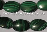 CMN274 15.5 inches 13*18mm oval natural malachite beads wholesale