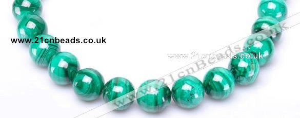 CMN28 AB grade 16mm round natural malachite beads Wholesale