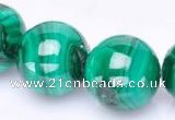 CMN29 AB grade 18mm round natural malachite beads Wholesale