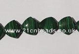 CMN290 15.5 inches 12*12mm trapezoid natural malachite beads