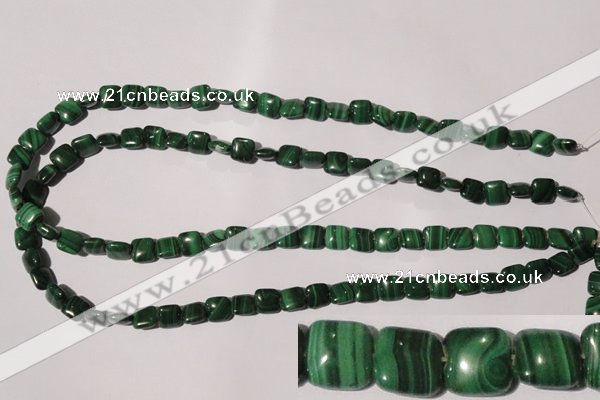 CMN292 15.5 inches 8*8mm square natural malachite beads wholesale