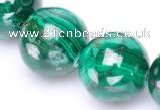 CMN30 AB grade 20mm round natural malachite beads Wholesale