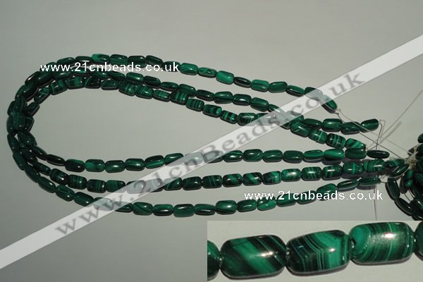 CMN301 15.5 inches 6*10mm rectangle natural malachite beads wholesale