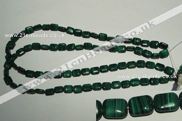 CMN302 15.5 inches 8*10mm rectangle natural malachite beads wholesale