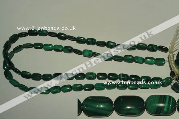 CMN303 15.5 inches 8*12mm rectangle natural malachite beads wholesale