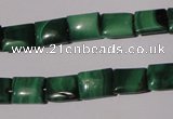 CMN312 15.5 inches 8*10mm rectangle natural malachite beads wholesale