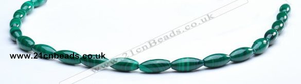 CMN32 8*12mm rice A grade natural malachite beads wholesale