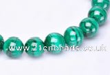 CMN36 AB grade 3mm round natural malachite beads Wholesale