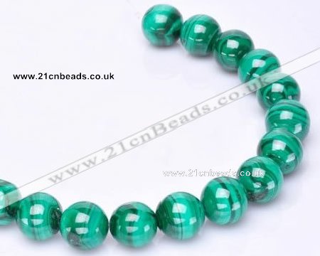 CMN37 AB grade 4mm round natural malachite beads Wholesale