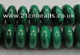 CMN401 15.5 inches 5*8mm rondelle natural malachite beads wholesale