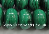 CMN403 15.5 inches 8*12mm rondelle natural malachite beads wholesale