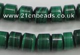 CMN408 15.5 inches 5*6mm tyre natural malachite beads wholesale