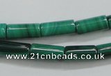 CMN410 15.5 inches 4*9mm tube natural malachite beads wholesale