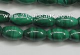 CMN418 15.5 inches 4*6mm rice natural malachite beads wholesale