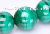 CMN42 AB grade 14mm round natural malachite beads Wholesale