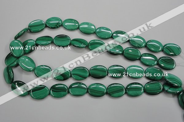 CMN435 15.5 inches 15*20mm oval natural malachite beads wholesale