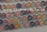 CMQ211 15.5 inches 6mm round multicolor quartz gemstone beads