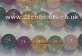 CMQ213 15.5 inches 10mm round multicolor quartz gemstone beads