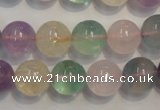 CMQ214 15.5 inches 12mm round multicolor quartz gemstone beads