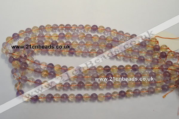 CMQ216 15.5 inches 8mm round multicolor quartz gemstone beads