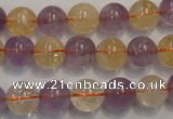 CMQ217 15.5 inches 10mm round multicolor quartz gemstone beads