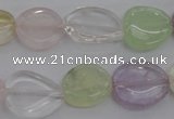 CMQ260 15.5 inches 12*14mm -14*16mm freeform multicolor quartz beads