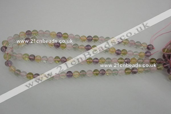 CMQ302 15.5 inches 8mm round multicolor quartz gemstone beads