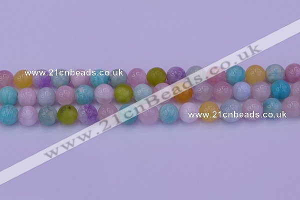 CMQ343 15.5 inches 10mm round mixed quartz gemstone beads