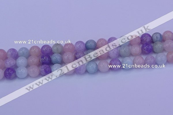 CMQ353 15.5 inches 10mm round mixed quartz beads wholesale