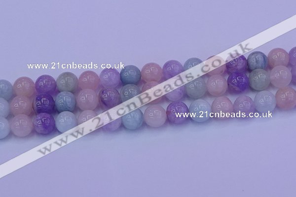 CMQ354 15.5 inches 12mm round mixed quartz beads wholesale