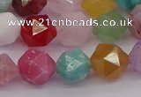 CMQ373 15.5 inches 10mm faceted nuggets mixed gemstone beads