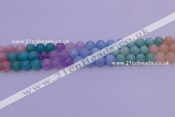 CMQ403 15.5 inches 10mm round mixed quartz beads wholesale