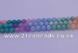 CMQ404 15.5 inches 12mm round mixed quartz beads wholesale