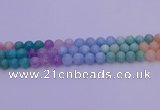 CMQ404 15.5 inches 12mm round mixed quartz beads wholesale