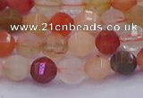 CMQ426 15.5 inches 6mm faceted round natural mixed quartz beads