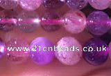 CMQ433 15.5 inches 7mm round mixed quartz beads wholesale