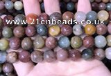 CMQ444 15.5 inches 12mm round mixed rutilated quartz beads