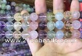 CMQ453 15.5 inches 12mm round rainbow quartz beads wholesale