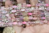 CMQ503 15.5 inches 8*8mm square colorfull quartz beads wholesale