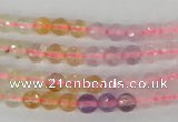 CMQ51 15.5 inches 6mm faceted round multicolor quartz beads