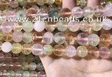 CMQ536 15.5 inches 12mm faceted round colorfull quartz beads