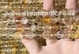 CMQ562 15.5 inches 10mm faceted round citrine gemstone beads