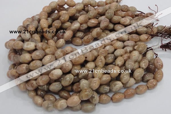 CMS07 15.5 inches 10*14mm rice moonstone gemstone beads wholesale