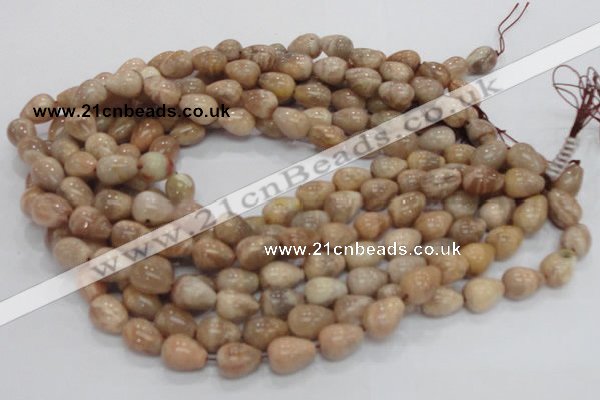 CMS10 15.5 inches 10*14mm teardrop moonstone gemstone beads wholesale